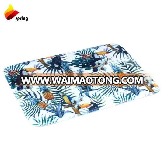 Modern style bathroom anti slip mat with best decoration printing pattern